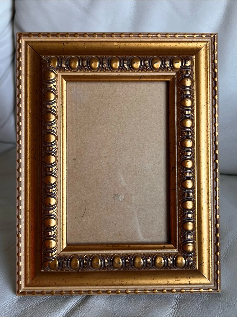 Ornate Gold Decorative Wood Tabletop Picture Frame Antique Style